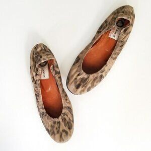 Lanvin Leather Leopard Print Ballet Flat 7